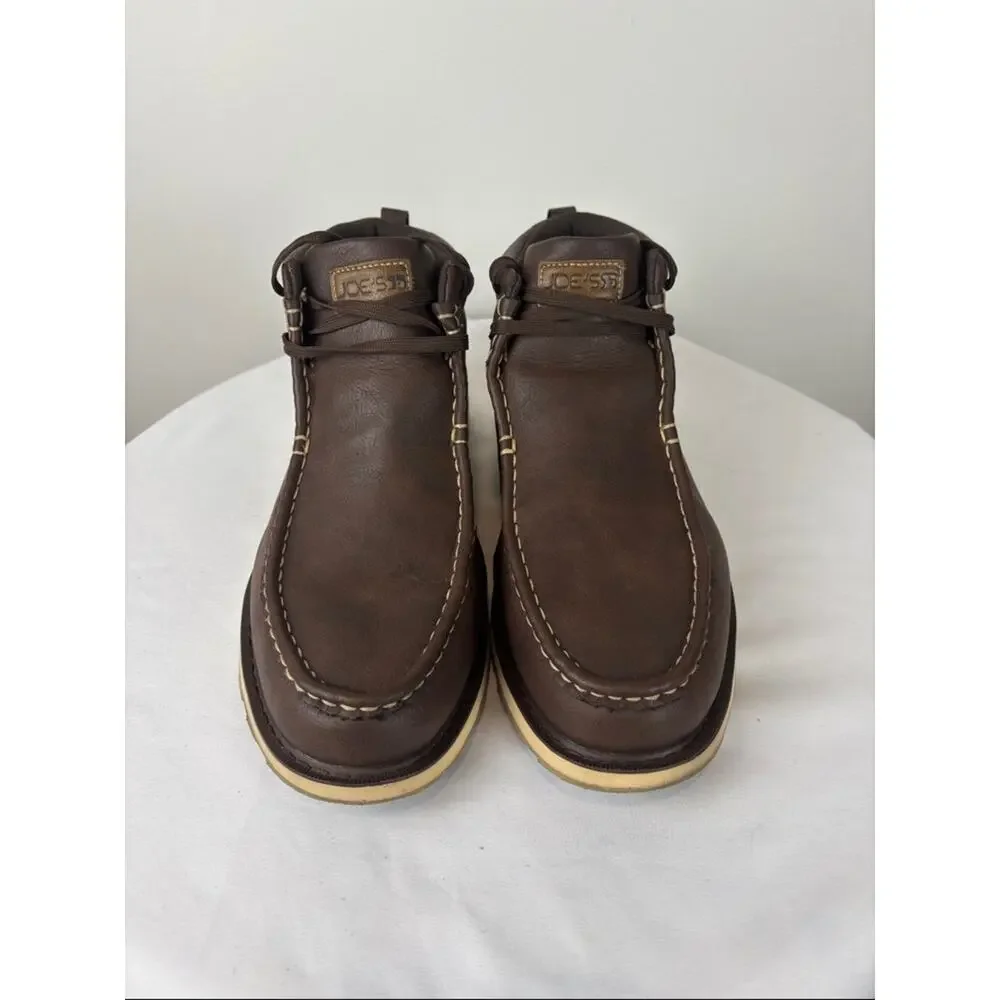 Joe’s Jeans Brown Moc Toe Chukka Boots Men’s Size 10.5 Casual Lace Up Shoes